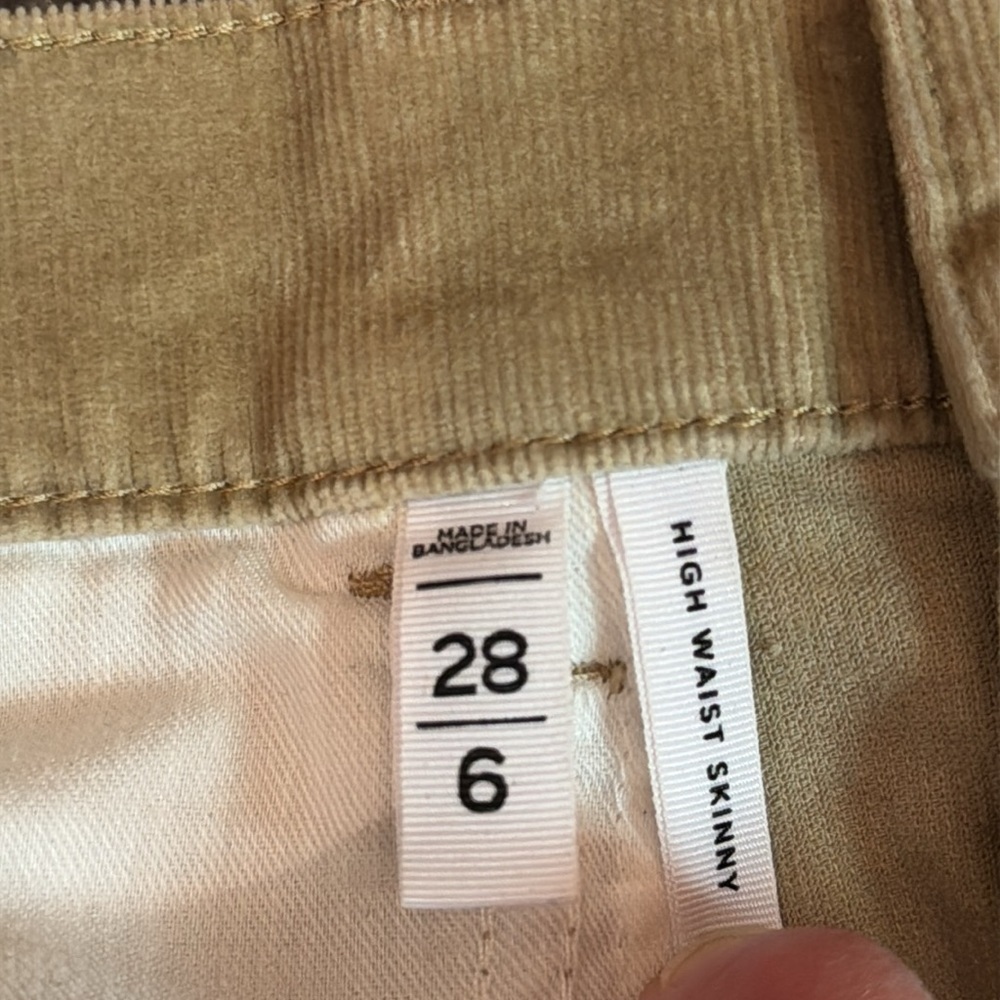 Loft corduroy pants, size 6/28, tan color, in excellent condition  Item #61 - Picture 5 of 7